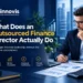 Outsourced finance director providing strategic financial guidance
