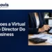 Finnovis virtual finance director reviewing business financial reports and charts